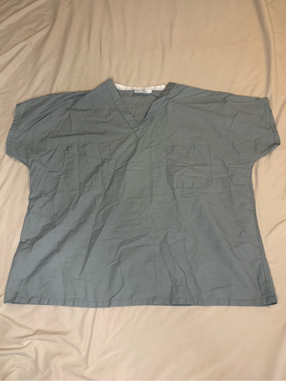 Classic Men's V-Neck Scrub Top - Slate Blue